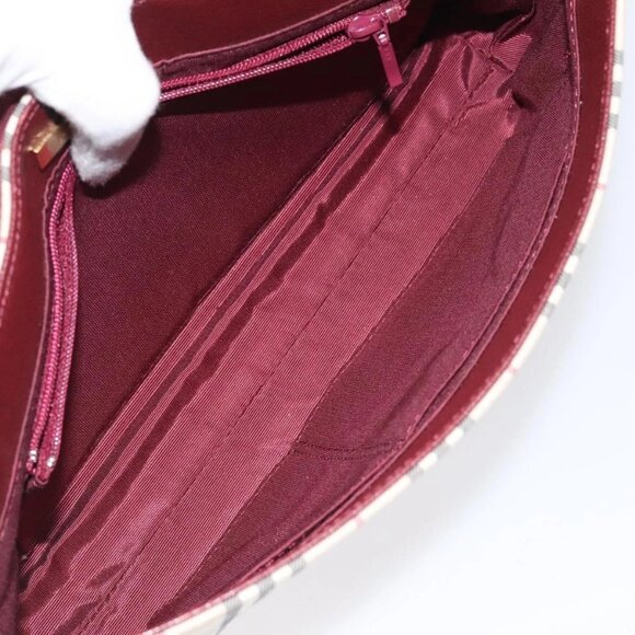 BURBERRY Nova Check Shoulder Bag Canvas Beige - Picture 10 of 16